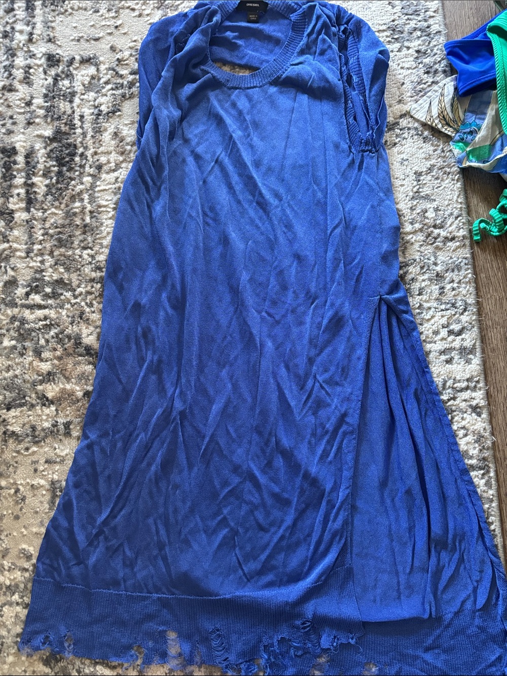 Diesel Royal Blue Lightweight Swim Coverup Dress